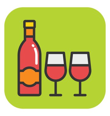 Şarap vektör simgesi