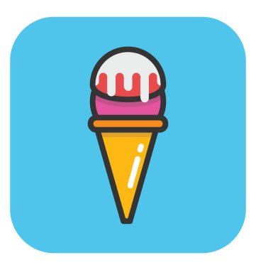 dondurma vektör simgesi