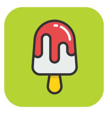 Buzlu şeker vektör simgesi