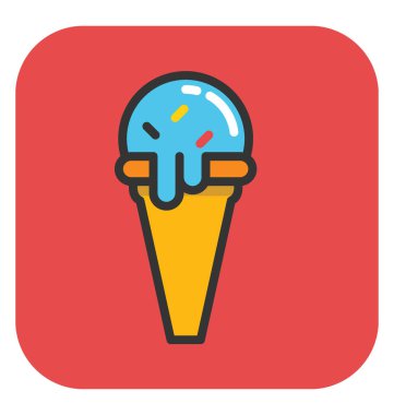 dondurma vektör simgesi