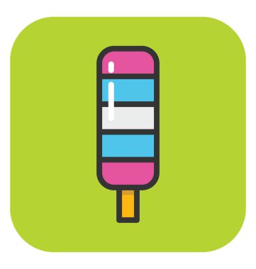 Buzlu şeker vektör simgesi