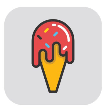 dondurma vektör simgesi