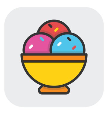 dondurma vektör simgesi