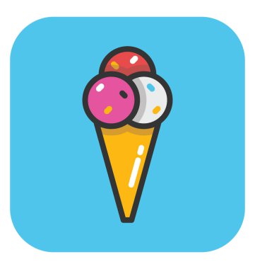 dondurma vektör simgesi