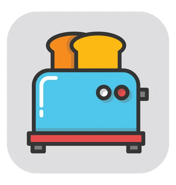 Icona del vettore tostapane — Vettoriale Stock