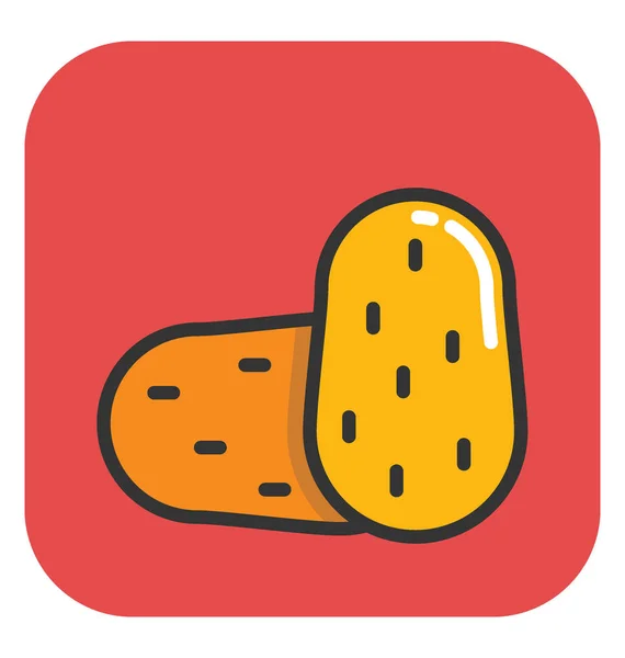 Peanut Vector Icon — Stock Vector