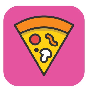 Pizza vektör simgesi