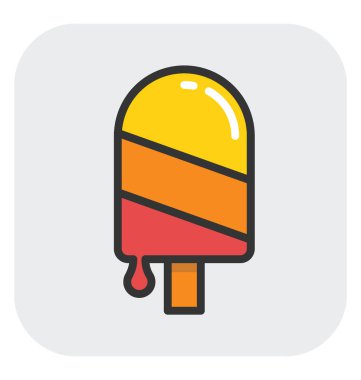 Buzlu şeker vektör simgesi