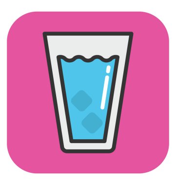 Soğuk içecek vektör simgesi