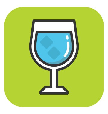 Kokteyl vektör simgesi