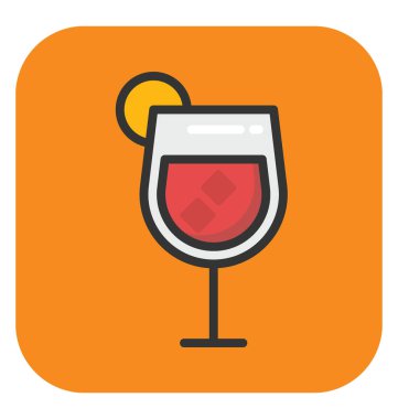 Kokteyl vektör simgesi