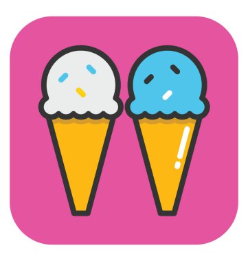 dondurma vektör simgesi