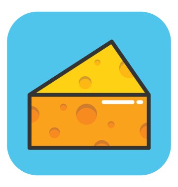 Peynir vektör simgesi