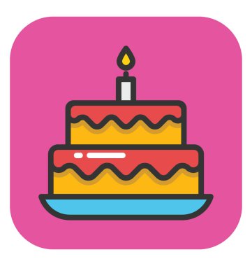 Pasta vektör simgesi