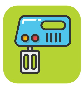 Yumurta çırpıcı vektör simgesi