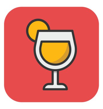 Kokteyl vektör simgesi