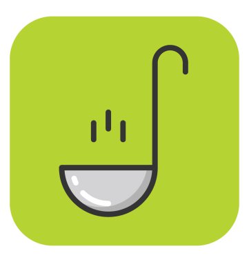 Kepçe vektör simgesi