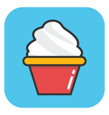 dondurma vektör simgesi