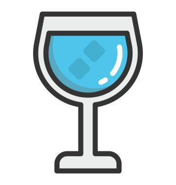 şarap cam vektör simgesi
