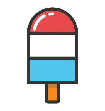 Buzlu şeker vektör simgesi