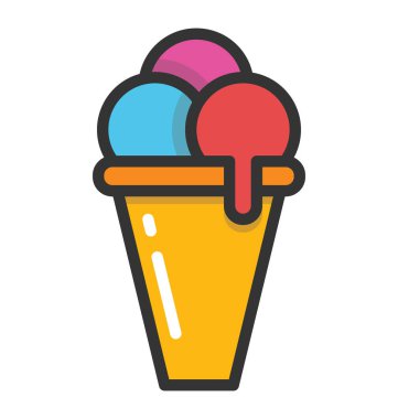 dondurma vektör simgesi