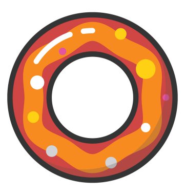 Donut vektör simgesi