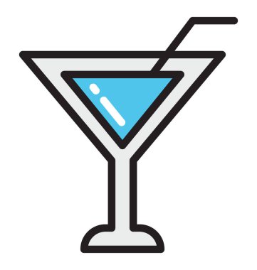 Kokteyl vektör simgesi