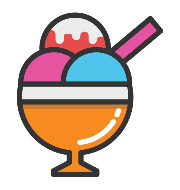 dondurma vektör simgesi