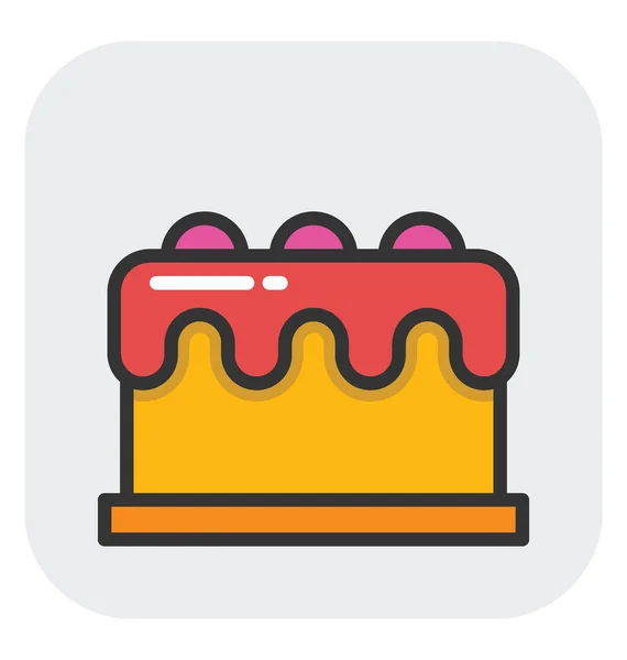 Icône vectorielle gâteau — Image vectorielle