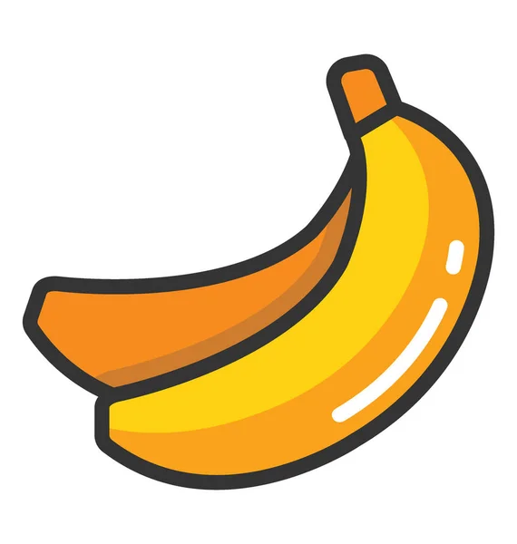 Banaan vector pictogram — Stockvector