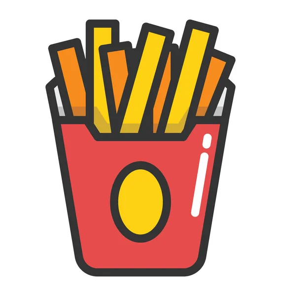 Fries Vector Icon — Stock Vector