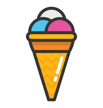 dondurma vektör simgesi