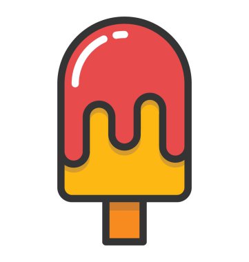 Buzlu şeker vektör simgesi