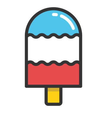 Buzlu şeker vektör simgesi