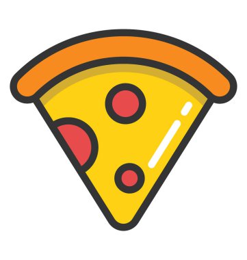 Pizza vektör simgesi