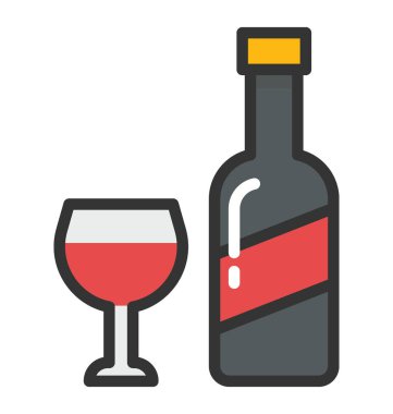 Şarap vektör simgesi