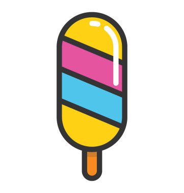 Buzlu şeker vektör simgesi