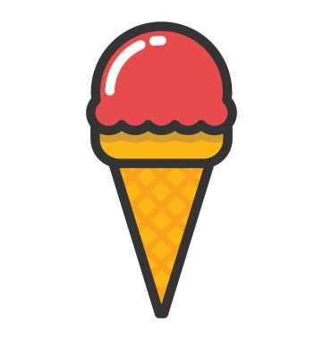 dondurma vektör simgesi