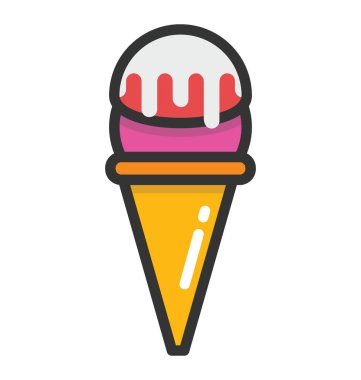 dondurma vektör simgesi
