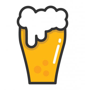 bira kupa vektör simgesi