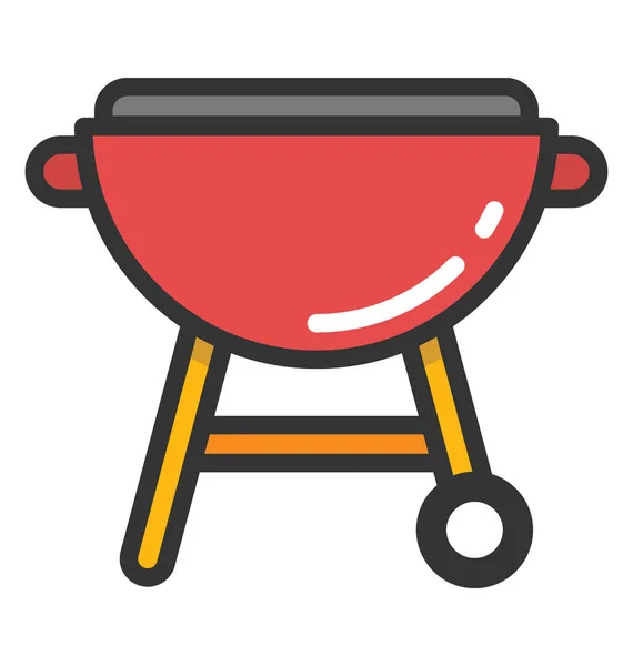 Barbacoa Vector Icono — Vector de stock