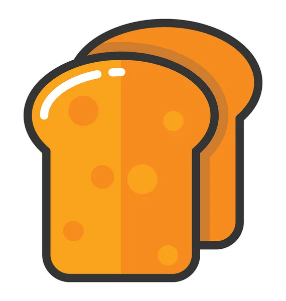 Toast-Vektor-Symbol — Stockvektor