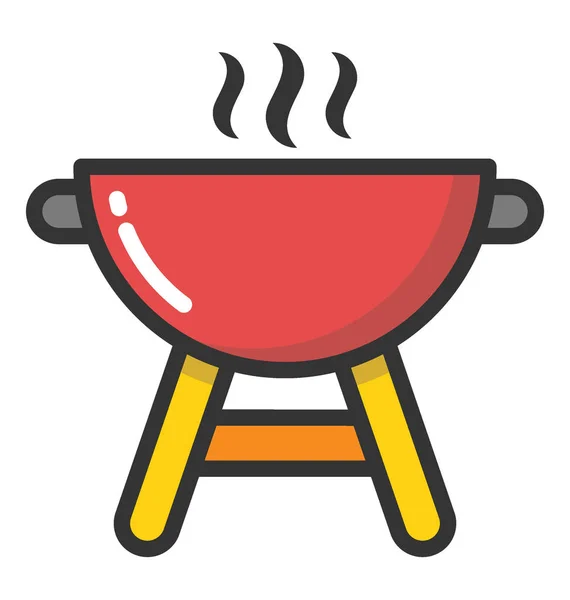 Barbacoa Vector Icono — Vector de stock