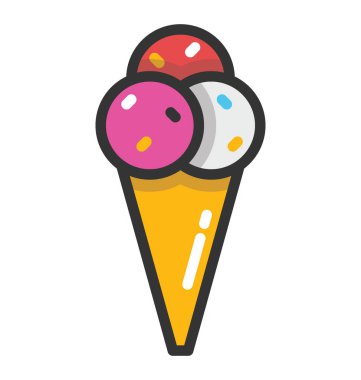 dondurma vektör simgesi