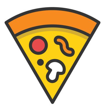 Pizza vektör simgesi