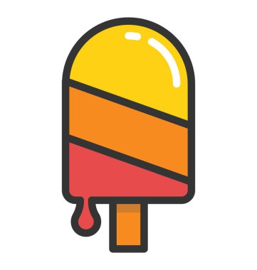 Buzlu şeker vektör simgesi