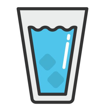 Soğuk içecek vektör simgesi