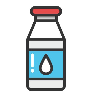 süt şişesi vektör simgesi