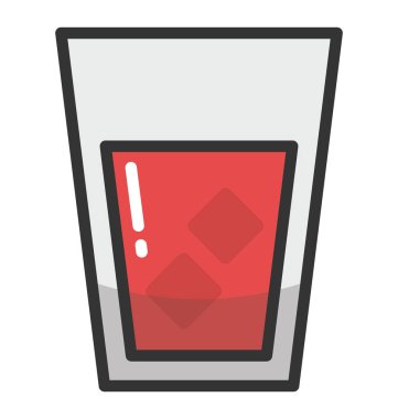 Soğuk içecek vektör simgesi