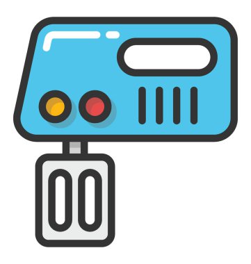 Yumurta çırpıcı vektör simgesi